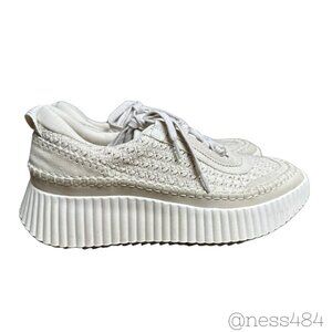 Dolce Vita Dolen Platform Sneakers Sandstone Knit / Womens 10